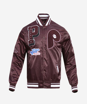 Philadelphia Phillies Retro Mash Up Rib Satin Jacket 