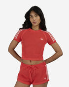 adidas Cali Tee with Knitted Crochet Details KC6482 Red 1