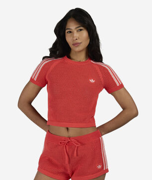 Cali Tee with Knitted Crochet Details