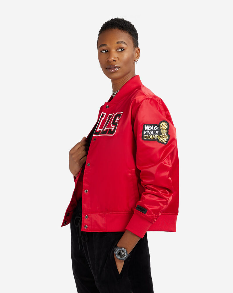Pro Standard Chicago Bulls Big Logo Satin Jacket BCBU55015-RED Red 2