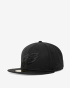 59Fifty Philadelphia Eagles Black On Black Fitted Hat