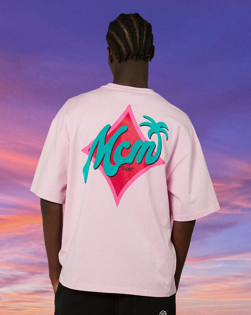 MCM MCM x SNIPES Palm T-Shirt  SFM252-002-3-ROS Pink 3