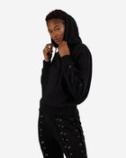 Lace-Up Sleeve Fleece Hoodie
