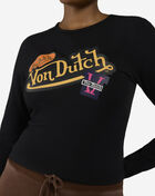 Von Dutch Patch Long Sleeve Tee VND9E0298SN Black 3