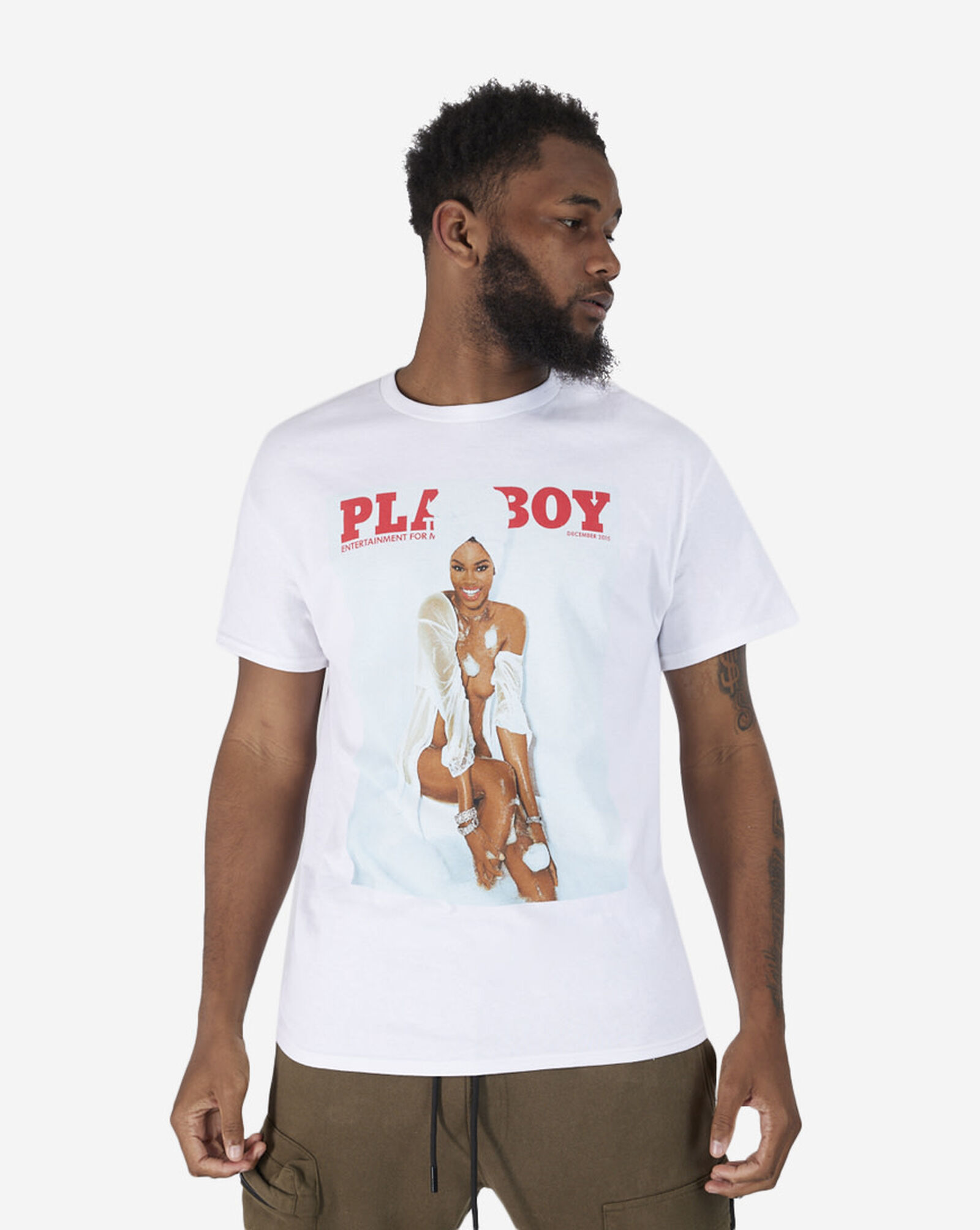 Shop Graphic Tees Playboy Towel Tee PBY120988 white SNIPES USA