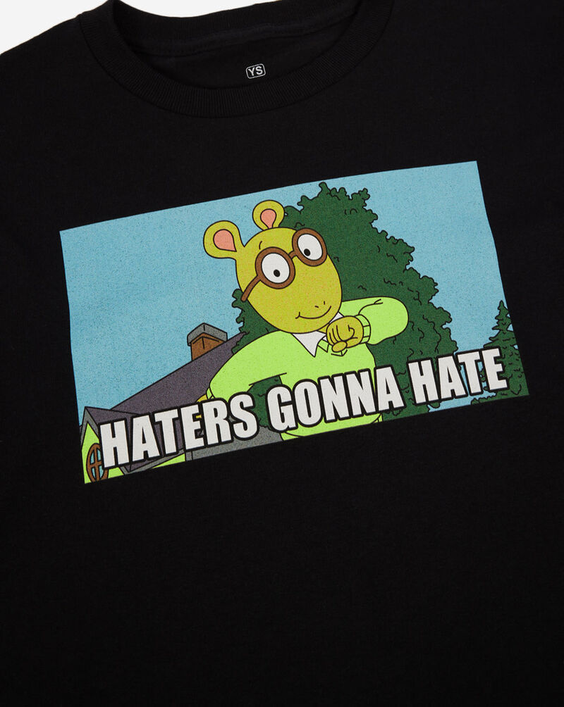 Graphic Tees Arthur Haters Tee AUYS2005JK Black 3
