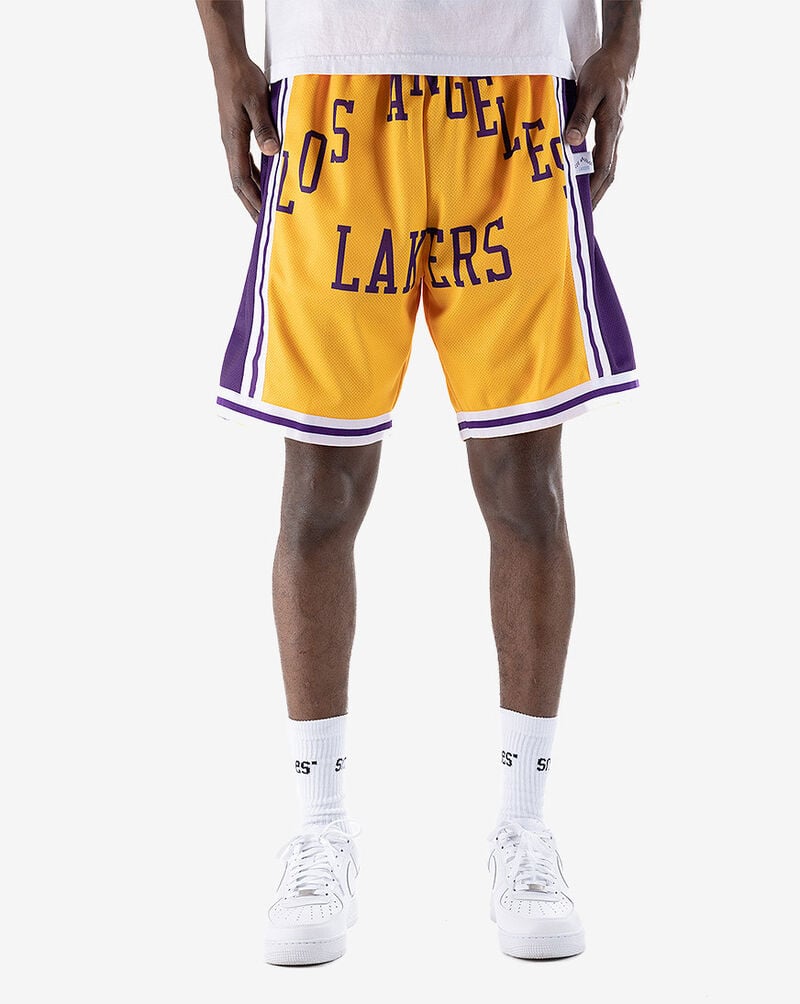 Mitchell Ness Los Angeles Lakers Big Face 2 0 Shorts Mens Clothes Snipes Usa