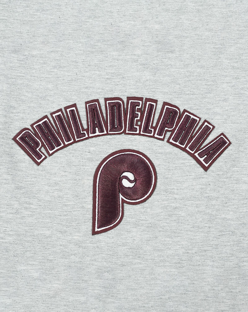 PRO STANDARD Philadelphia Phillies Retro Classic Relaxed Fit Racerback Tank Top LPHA37317-HGR Grey 2