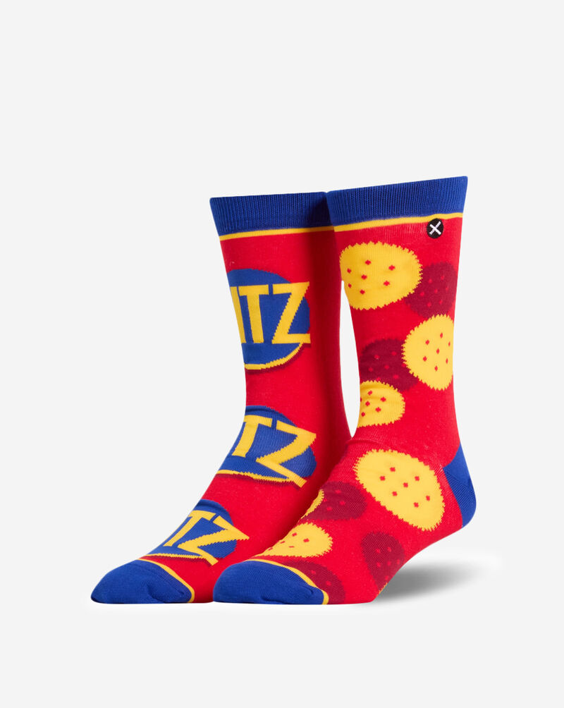 Odd Sox Ritz Crackers Split Crew Straight Socks 38136MONCD Multi 1