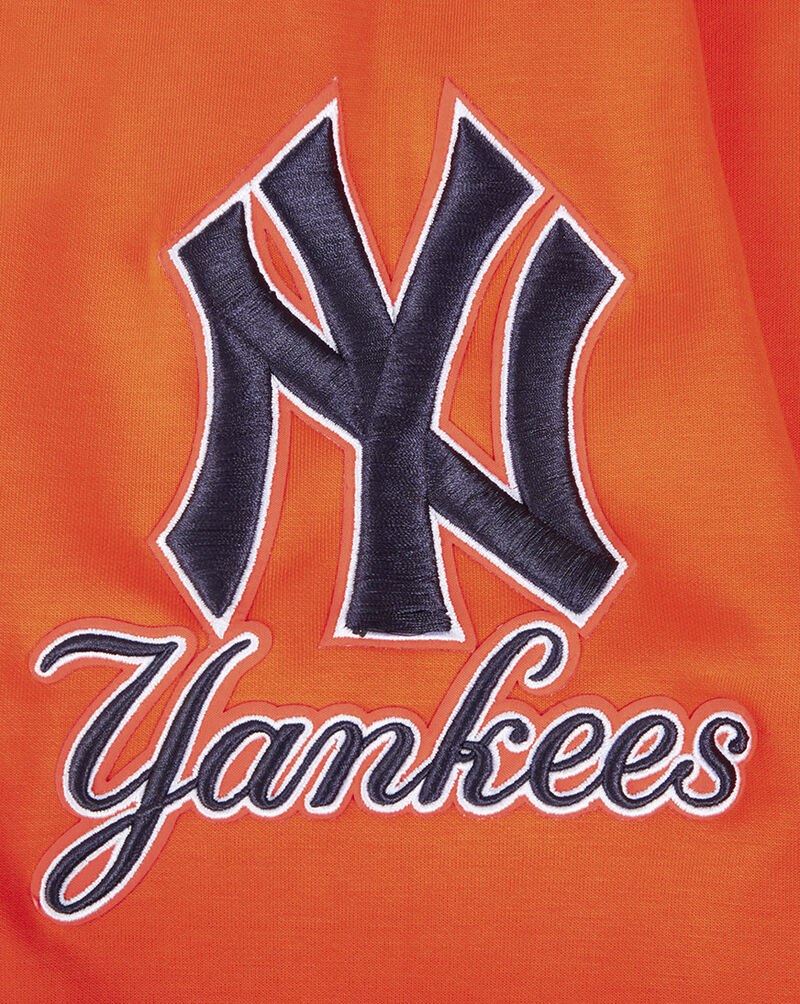 PRO STANDARD New York Yankees Classic Chenille Double Knit Pull Over Hoodie  LNY531152-ORG Orange 2