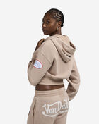 Von Dutch Sticker Mashup Full-Zip Hoodie  7VND2A5369 Beige 2