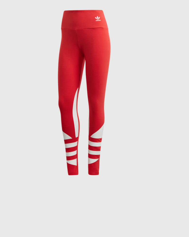 adidas Large Logo Leggings FQ6821 Red 1