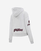 PRO STANDARD Philadelphia Phillies Classic Fleece Cropped Pull Over Hoodie  LPHC34590-HGR Grey 3