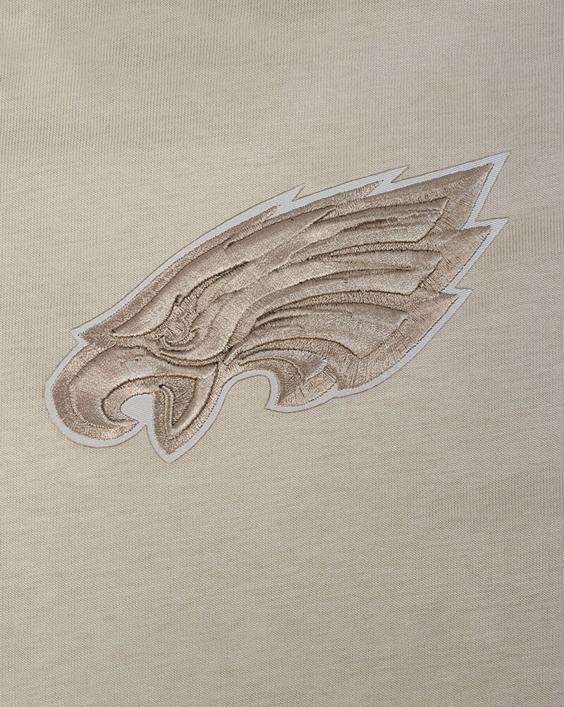 PRO STANDARD Philadelphia Eagles Wingspam Drop Shoulder Tee FPE1410494-TAU Beige 2