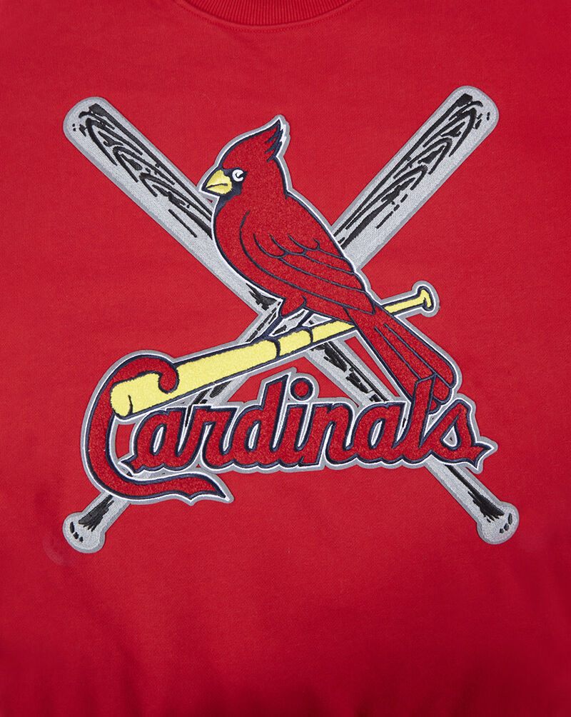 PRO STANDARD St. Louis Cardinals Mash Up Rib Fleece Crewneck  LSC5314669-RMR Red 4