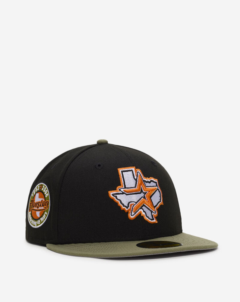 New Era 59Fifty Houston Astros Green Bark Fitted Hat 70948495 Black 1