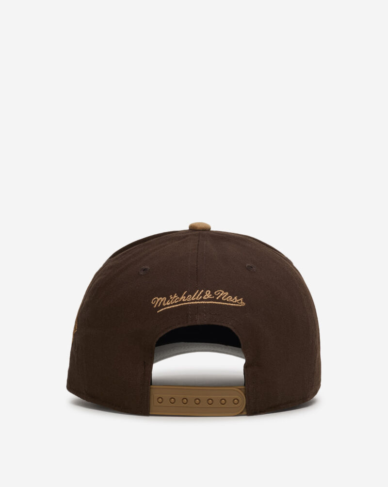 Mitchell  Ness Boston Red Sox Pro Pinch Lux Chain Snapback Hat HP18073-BRSBRTN Brown 3