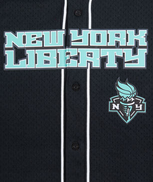 Big Boys' New York Liberty Classic Mesh Button-Down Shirt