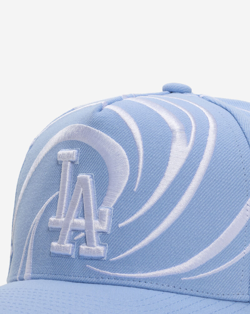 Mitchell  Ness Los Angeles Dodgers Pro Pinch Swirl Snapback Hat HP14505-LADBLUE Blue 2