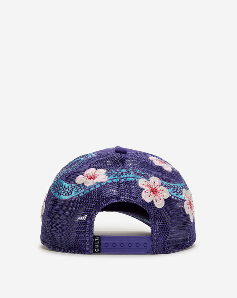 Cult of Individuality Snakes Mesh Back Trucker Hat 626AS-CHS04A Purple 3