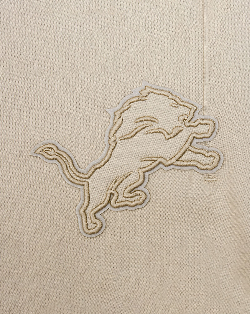 PRO STANDARD Detroit Lions Neutral Fleece Sweatpant FDL445307-TAU Beige 2