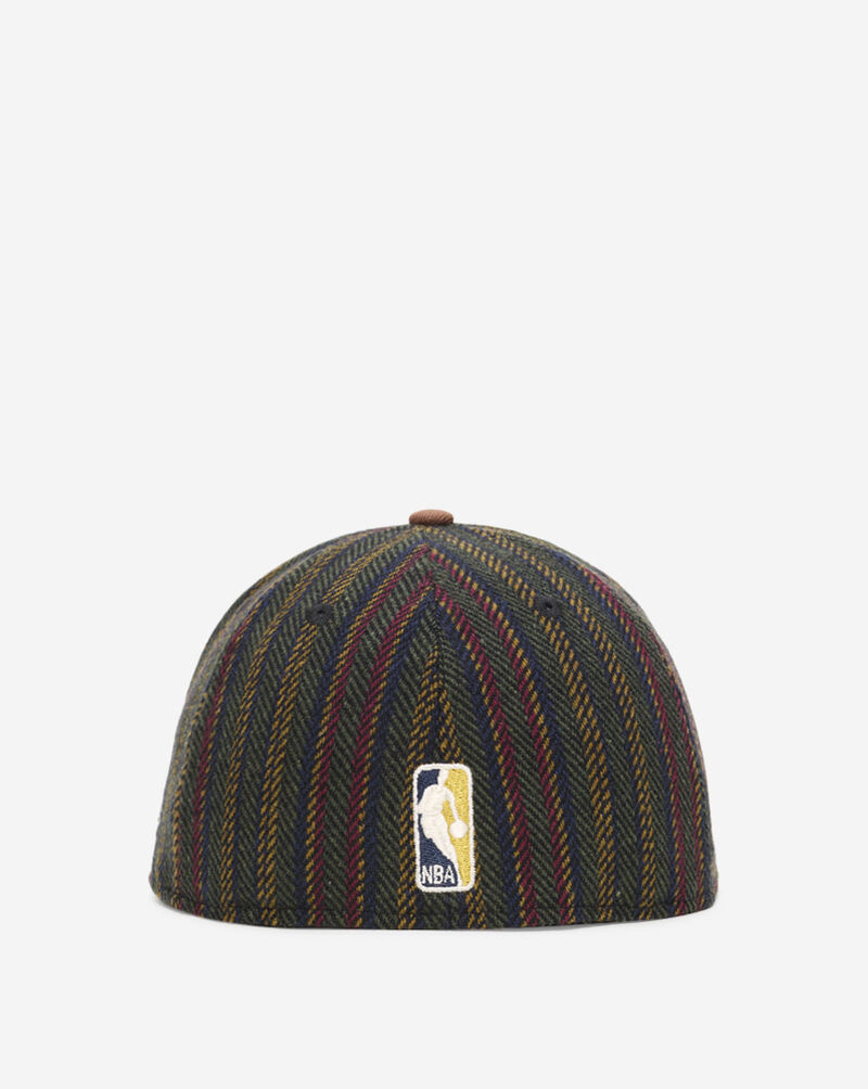 New Era 59Fifty Brooklyn Nets Herringbone 2-Tone Fitted Hat 60586712 Brown 3