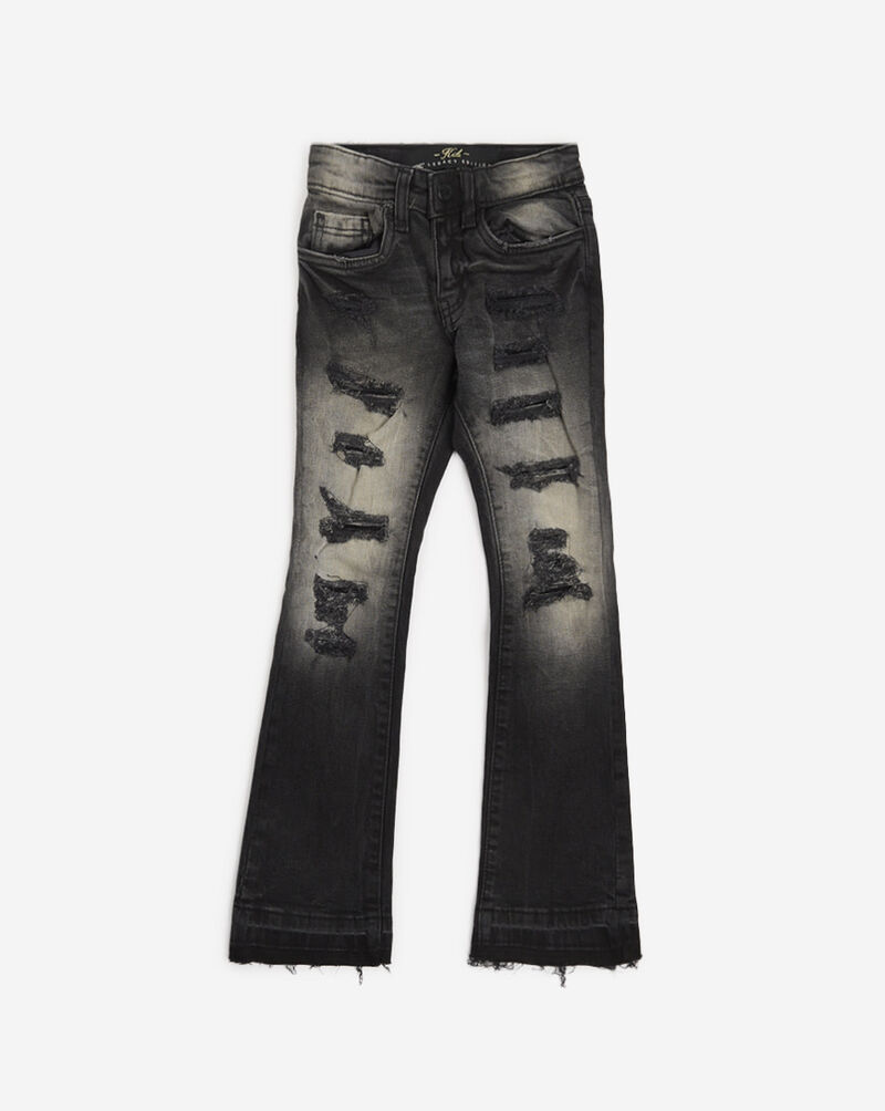 Jordan Craig Kids' Distressed Stacked Denim JTF200K-NAT Black 1