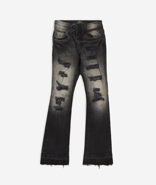 Kids' Distressed Stacked Denim