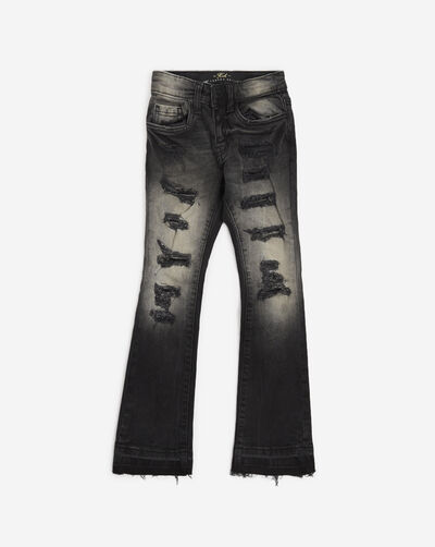 Kids' Distressed Stacked Denim