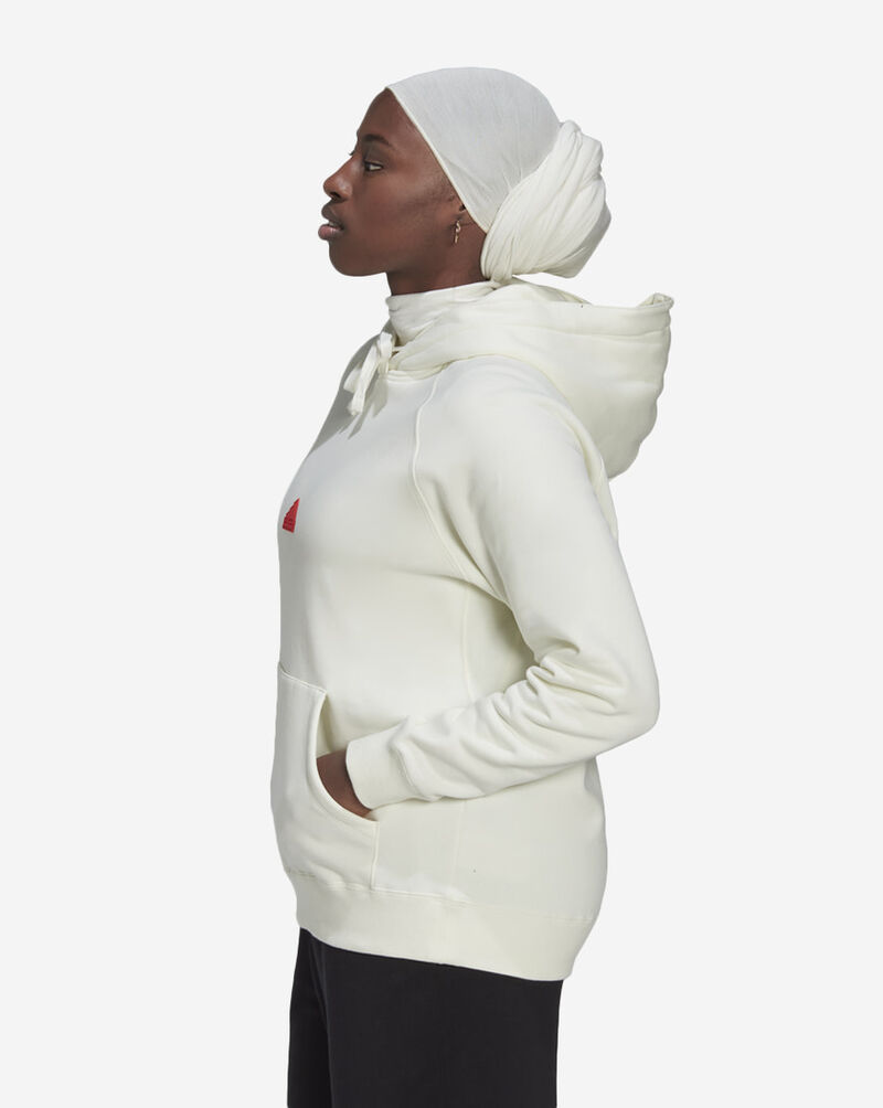 adidas Oversized Fleece Hoodie HM2852 White 2