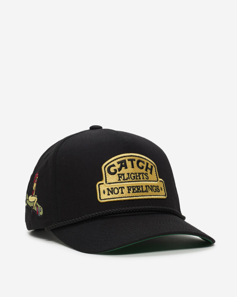 Field Grade Catch Flight Twill Trucker Hat 1005041 Black 1