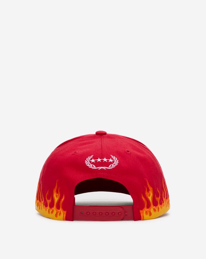 Field Grade Everything Is F Flame Twill Trucker 1005203 Red 3