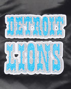 PRO STANDARD Detroit Lions Retro Rib Satin Jacket FDLU410324-BLK Black 2