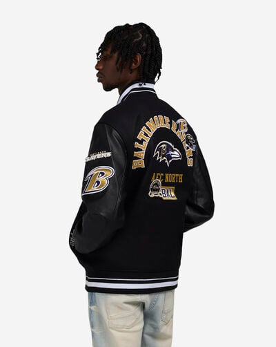 Baltimore Ravens Pro Area Code Varsity Jacket Baltimore Ravens Pro Area Code Varsity Jacket
