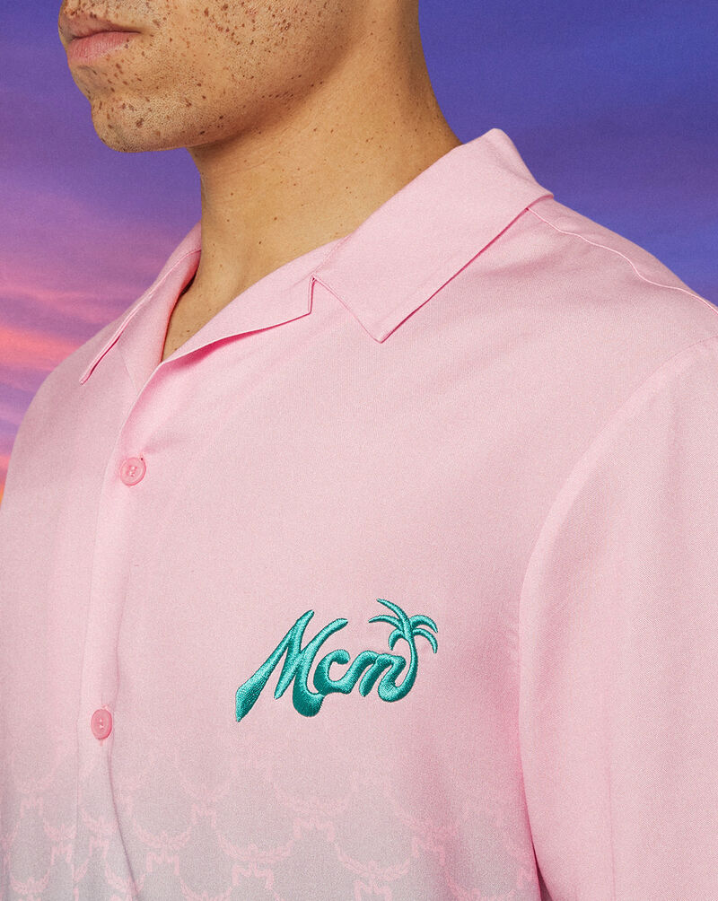 MCM MCM x SNIPES Gradient Resort Shirt  SFM252-009-1-ROS Pink 3