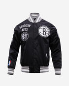 Brooklyn Nets Retro Classic Rib Satin Jacket