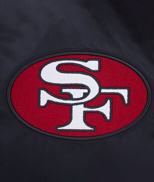 San Francisco 49Ers Retro Classic Rib Satin Jacket