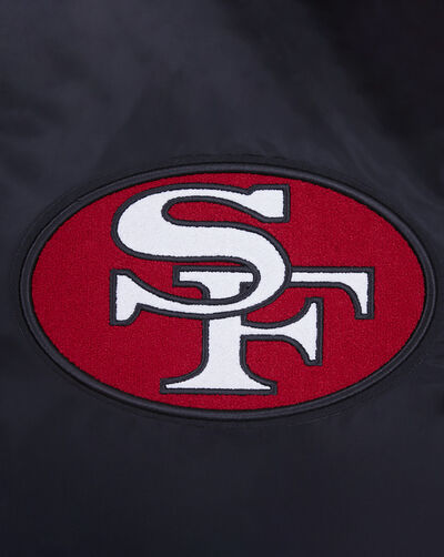 San Francisco 49Ers Retro Classic Rib Satin Jacket