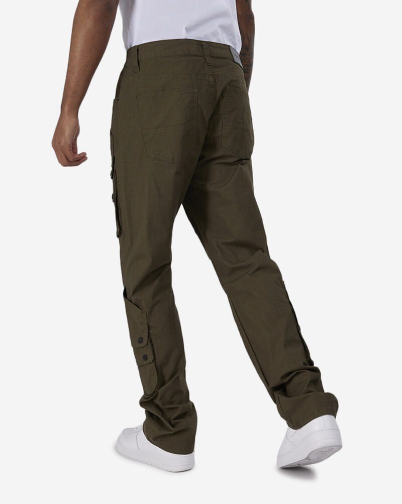 Decibel Semi-Stacked Ribstop Pants DECWB424-OLV Green 3