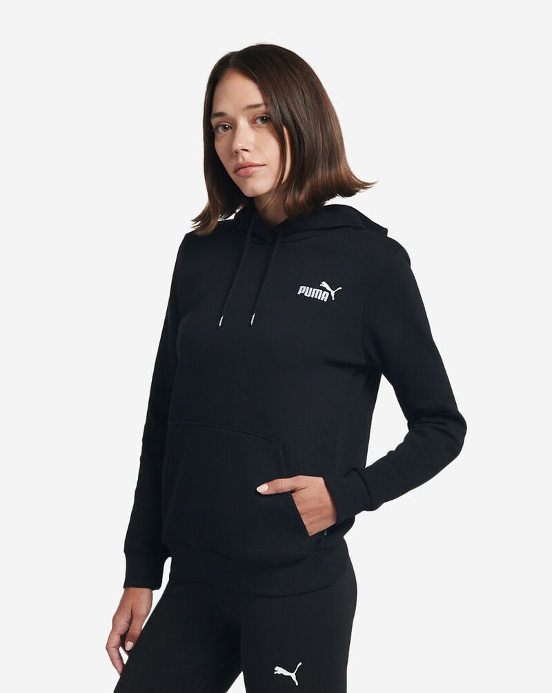 PUMA  Essential Embroidery Logo Hoodie 670004-01 Black 2