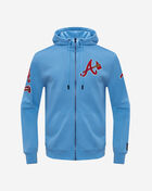 Atlanta Braves Classic Chenille Double Knit Full-Zip Hoodie 