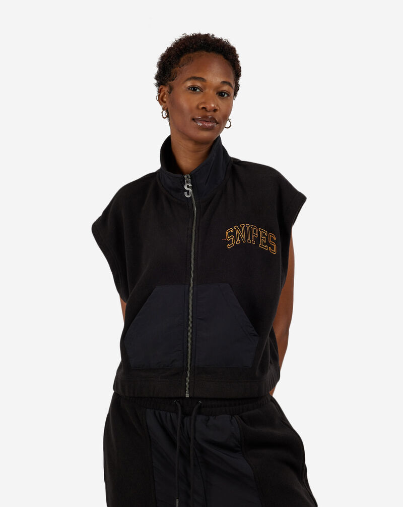 SNIPES Nylon Fleece Polar Vest SNQ423005W-BLK Black 1