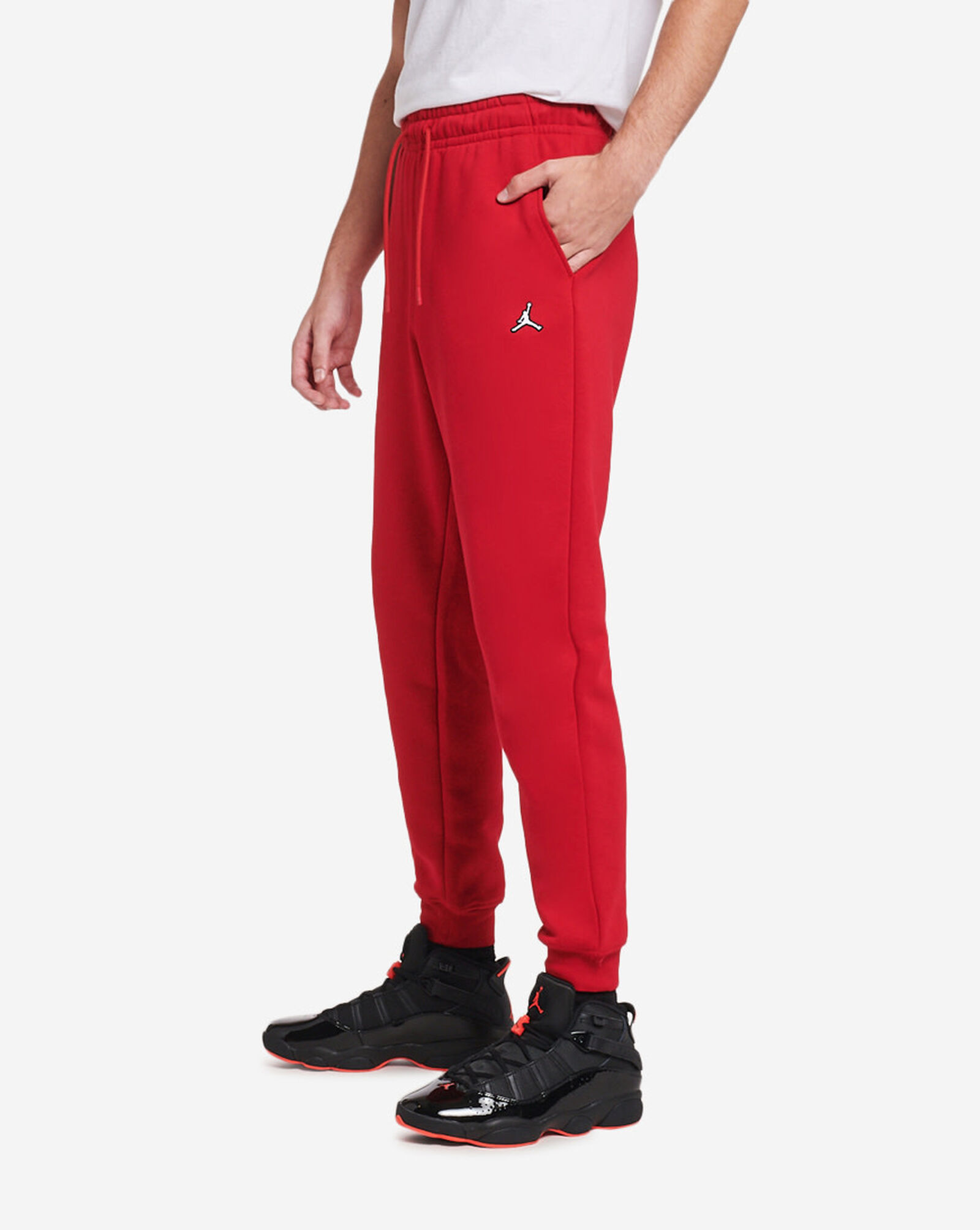 Jordan red joggers clearance