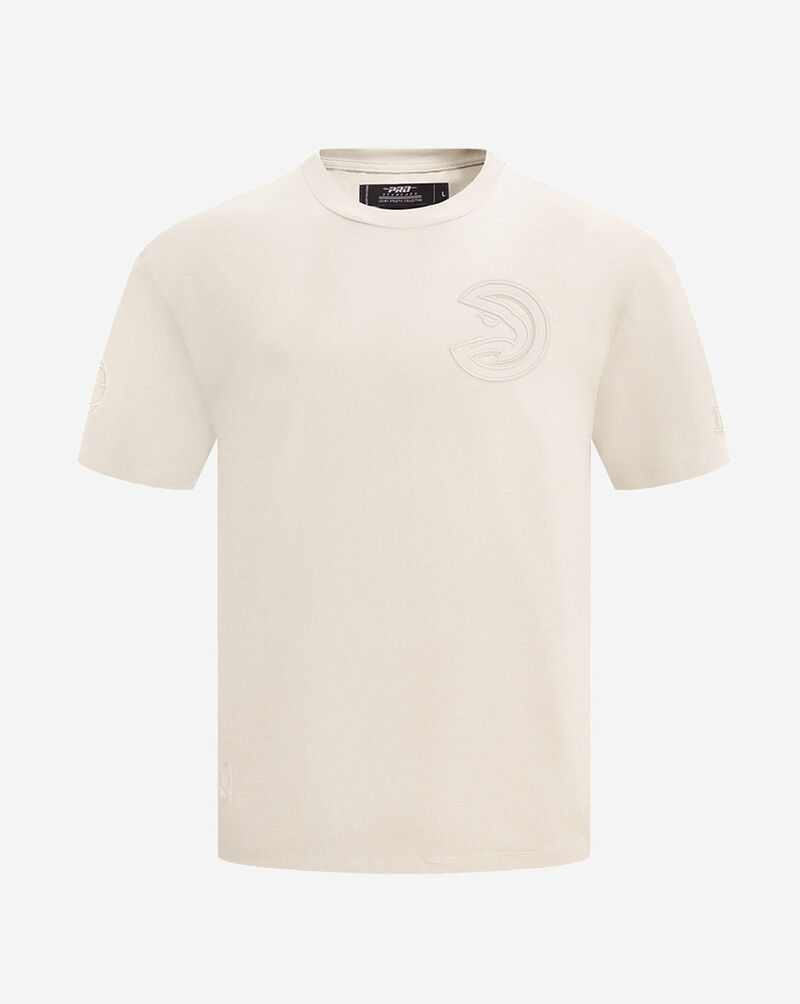 PRO STANDARD Atlanta Hawks Neutral Drop Shoulder Tee BAH158174-EGG cream 1