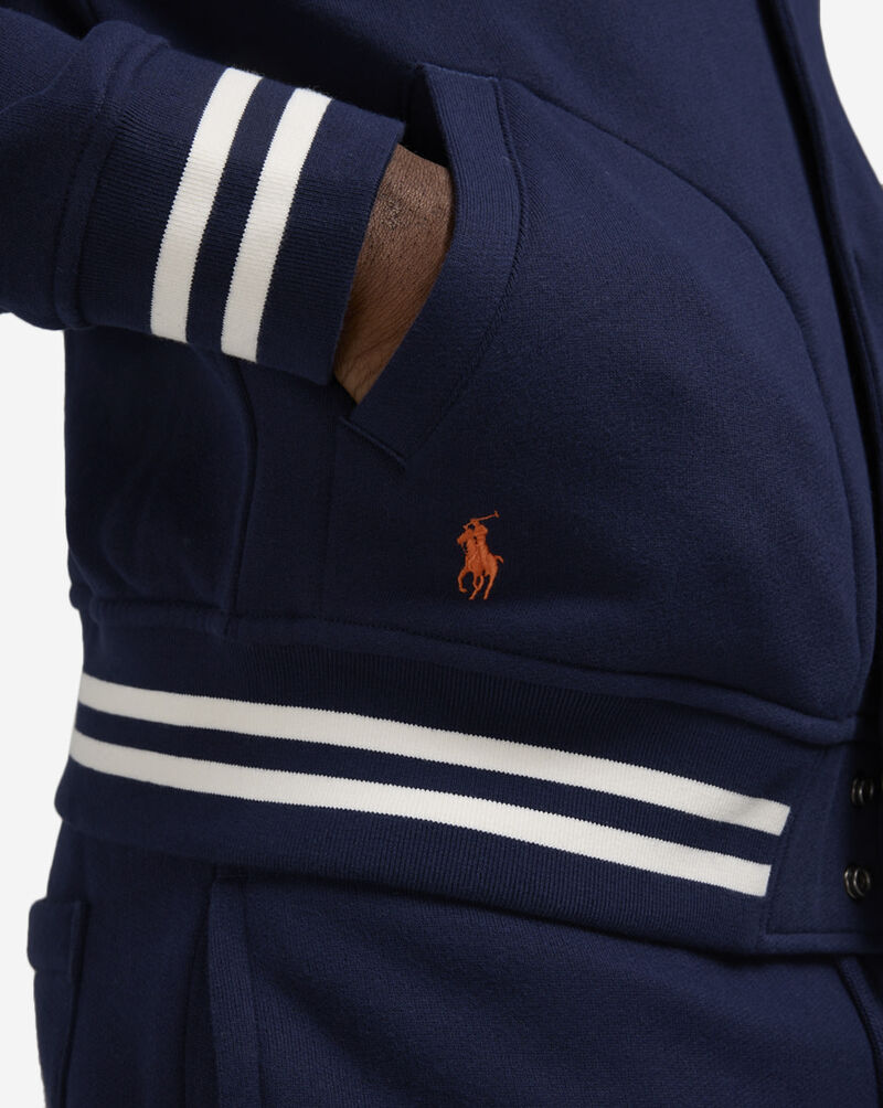 Polo Ralph Lauren The RL Fleece Baseball Jacket 710959022001-NVY Blue 3
