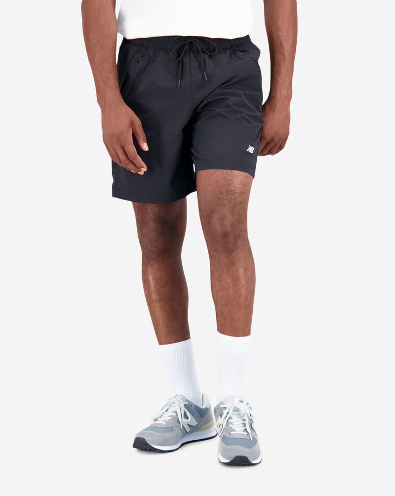 Shop New Balance Athletics Remastered Woven Shorts MS31532BK black