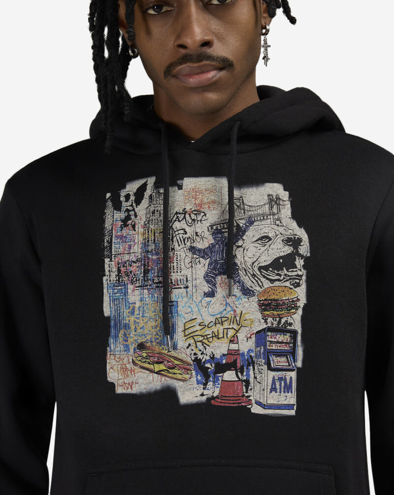 Mister Tee City Sketchbook Hoodie MTUS489-00007 Black 3