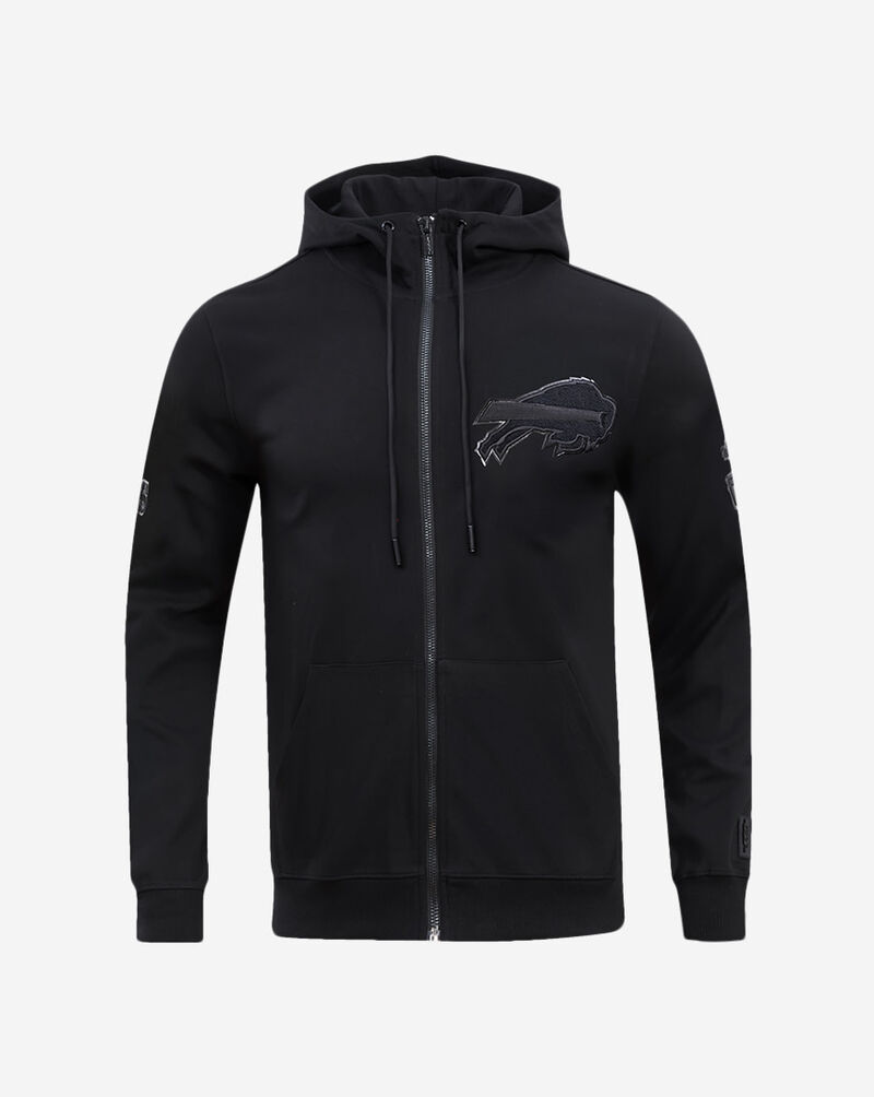 PRO STANDARD Buffalo Bills Triple Black Double Knit Full-Zip Hoodie FBB5410183-3BK Black 1