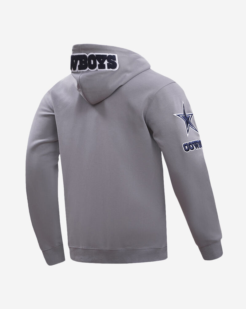 PRO STANDARD Dallas Cowboys Classic Chenille Double Knit Full-Zip Hoodie FDC5410296-GRY Grey 3
