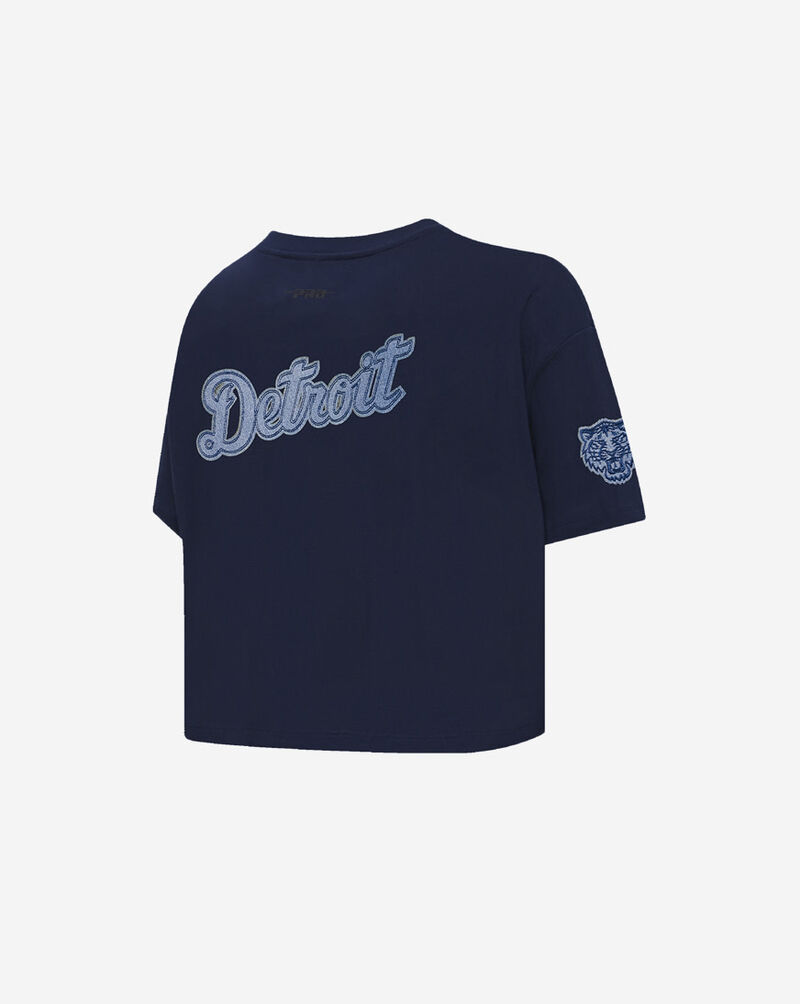 PRO STANDARD Detroit Tigers Varsity Blues Boxy Tee  LDTA39057-MDN Blue 3